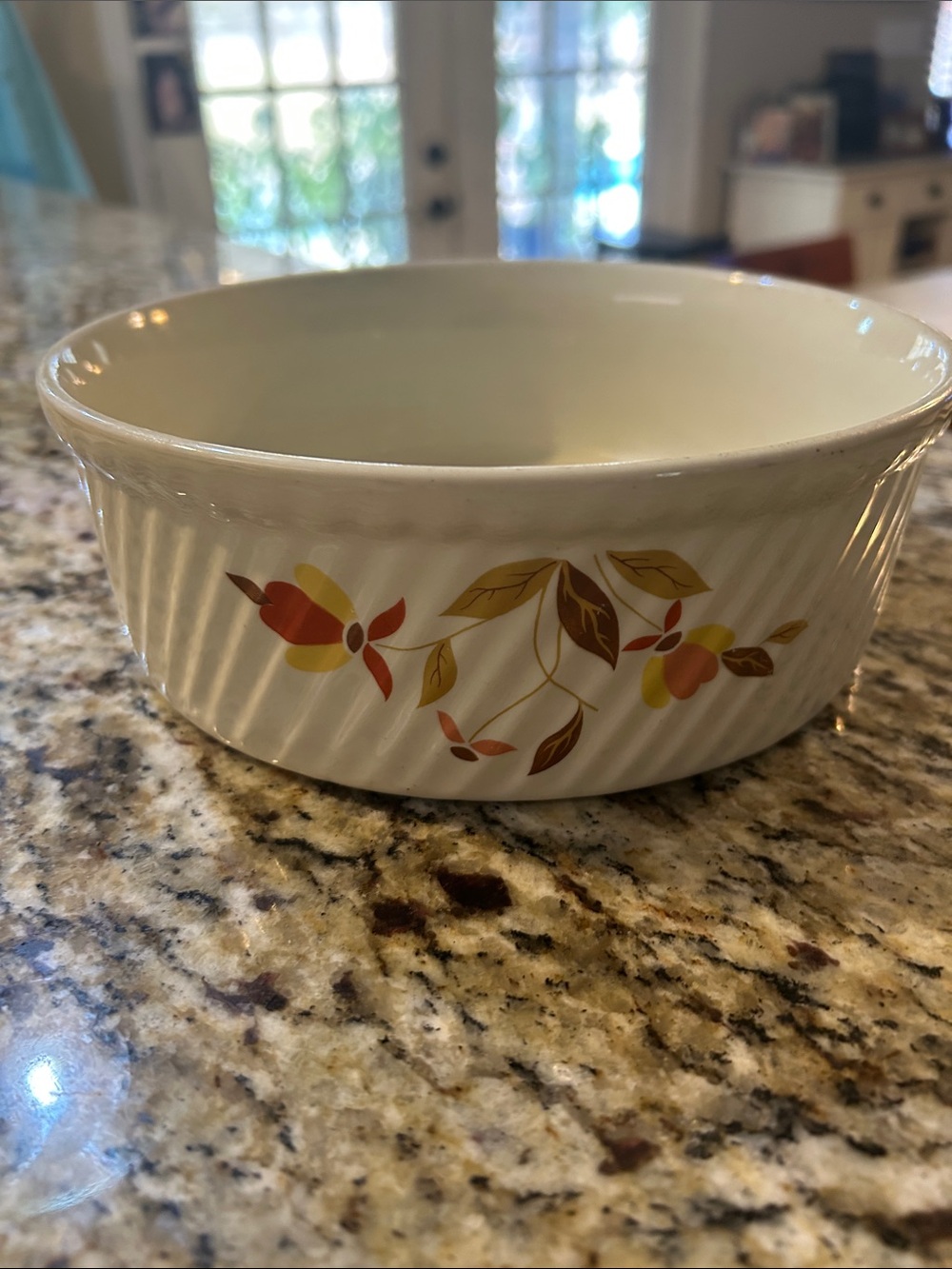 Autumn Leaf Casserole Dish made for the Jewel Tea Company